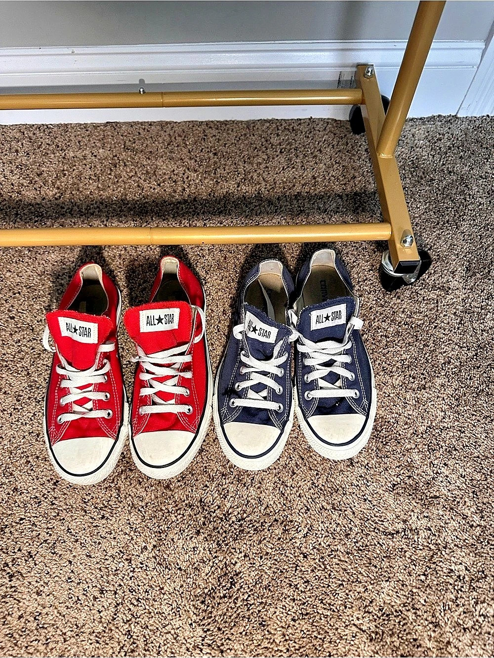 Converse Chuck Taylor All Star Low Top Red & Blue Sneakers